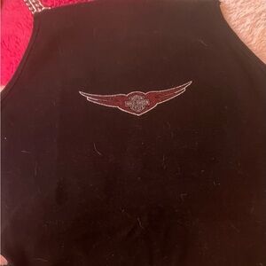 Harley-Davidson Black Tank Top with Red Logo